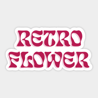 Retro flower Sticker